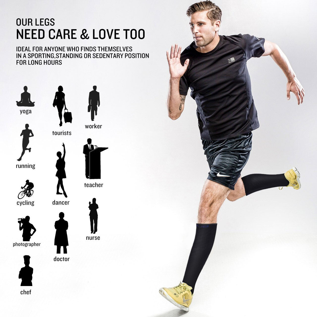 2x Miracle Compression Socks - Large/XL Price