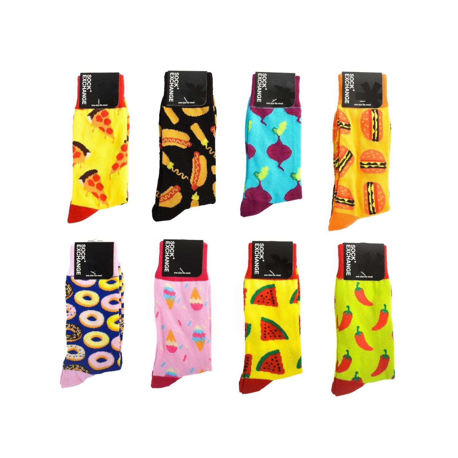 8 Pairs Fashion Novelty Funny Socks one Size 5-13 Men Socks Women Socks #5 Price