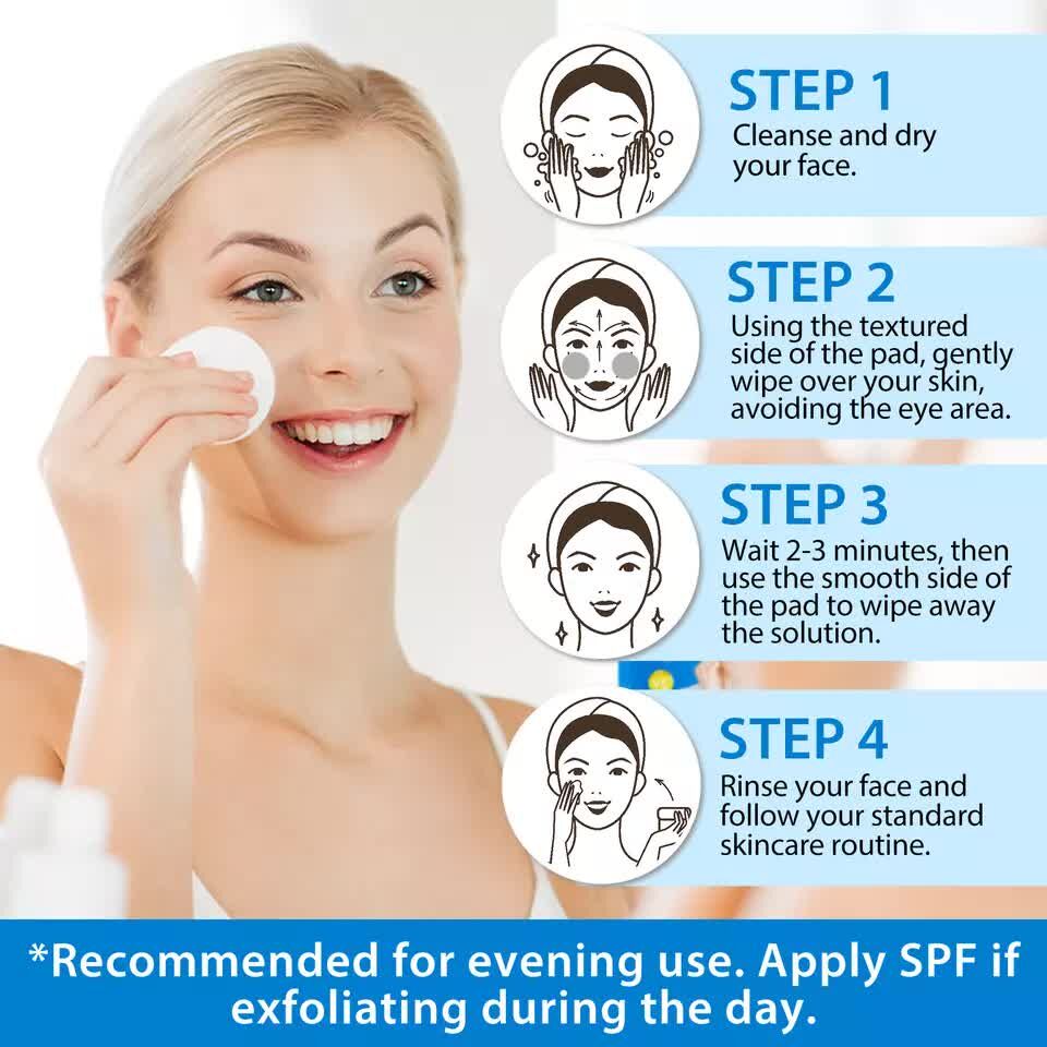 ALIVER Glycolic acid pads with vitamins B3,B5 & C,E 40 PADS Price