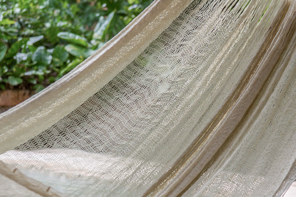 Mayan Legacy Queen Size Super Nylon Mexican Hammock in Cream Colour Price