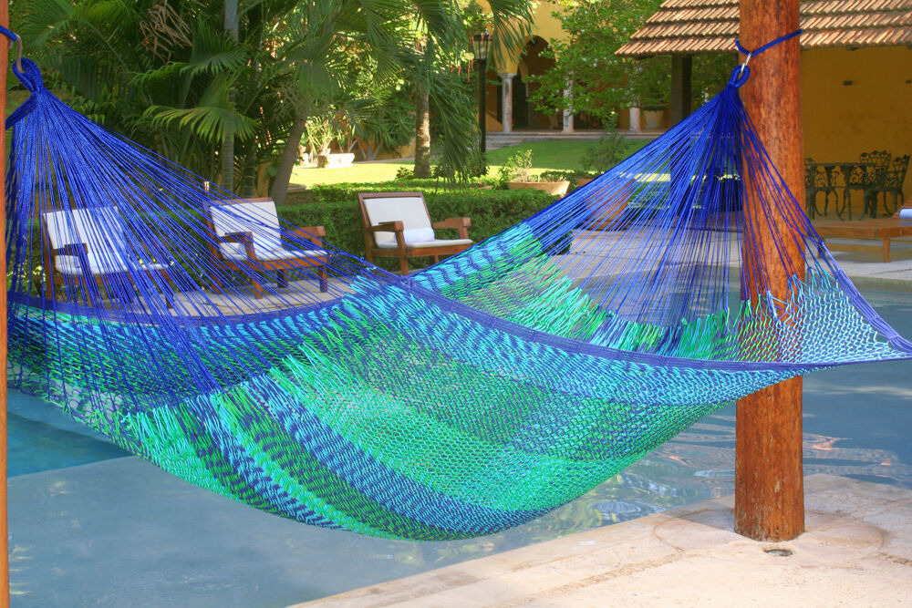 Outdoor undercover cotton Mayan Legacy hammock Family size Caribe Price