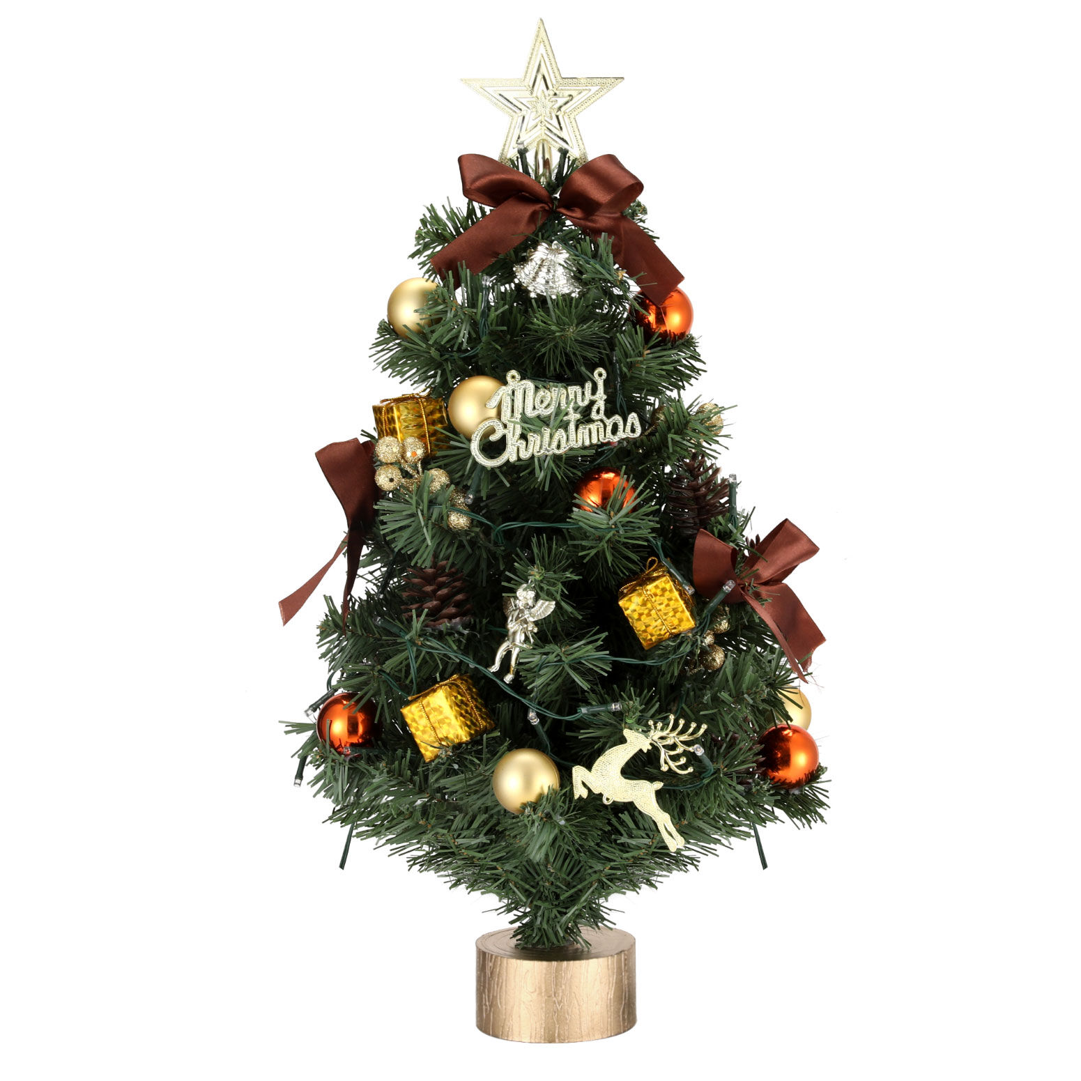 Tabletop Christmas Tree 60CM LED Xmas Tree Tree Topper Ornaments Price