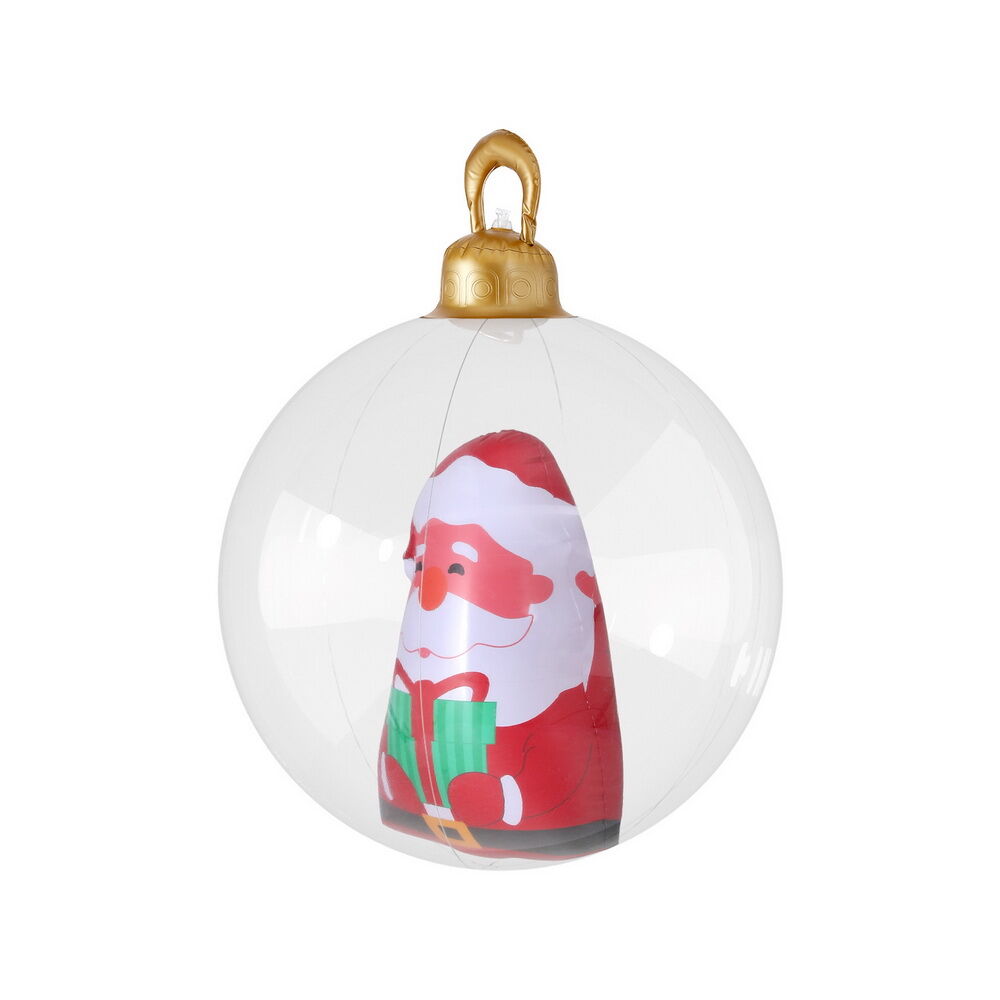 Christmas Inflatable Ball 60cm Santa Decoration Giant Bauble Clear Price