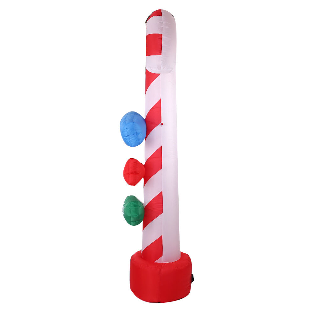 Christmas Inflatable Candy Pole 2.4M Illuminated Decorations Price
