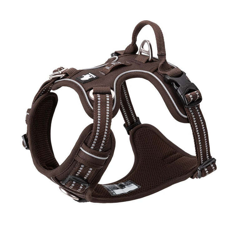 No Pull Explosion Proof Dog Harness - Brown, S Price