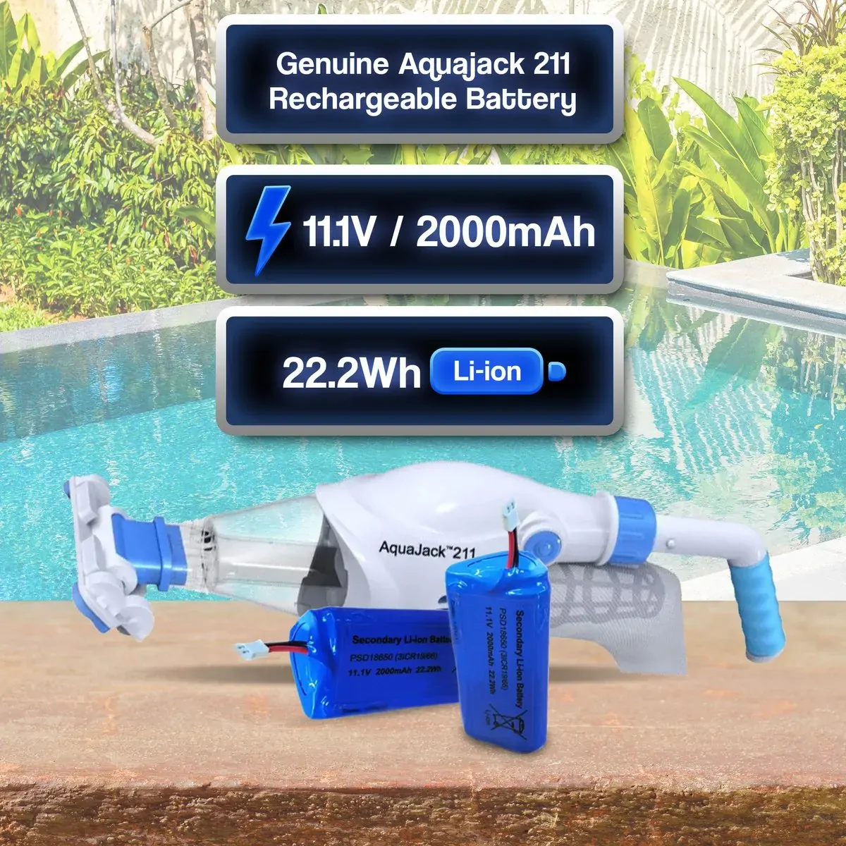 Spare Aquajack 211 Pool Cleaner Rechargeable Replacement Battery Price
