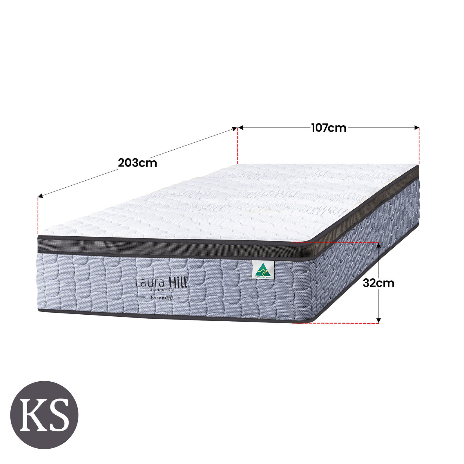 Laura Hill Essential Australian Made King Single Premium Mattress Price