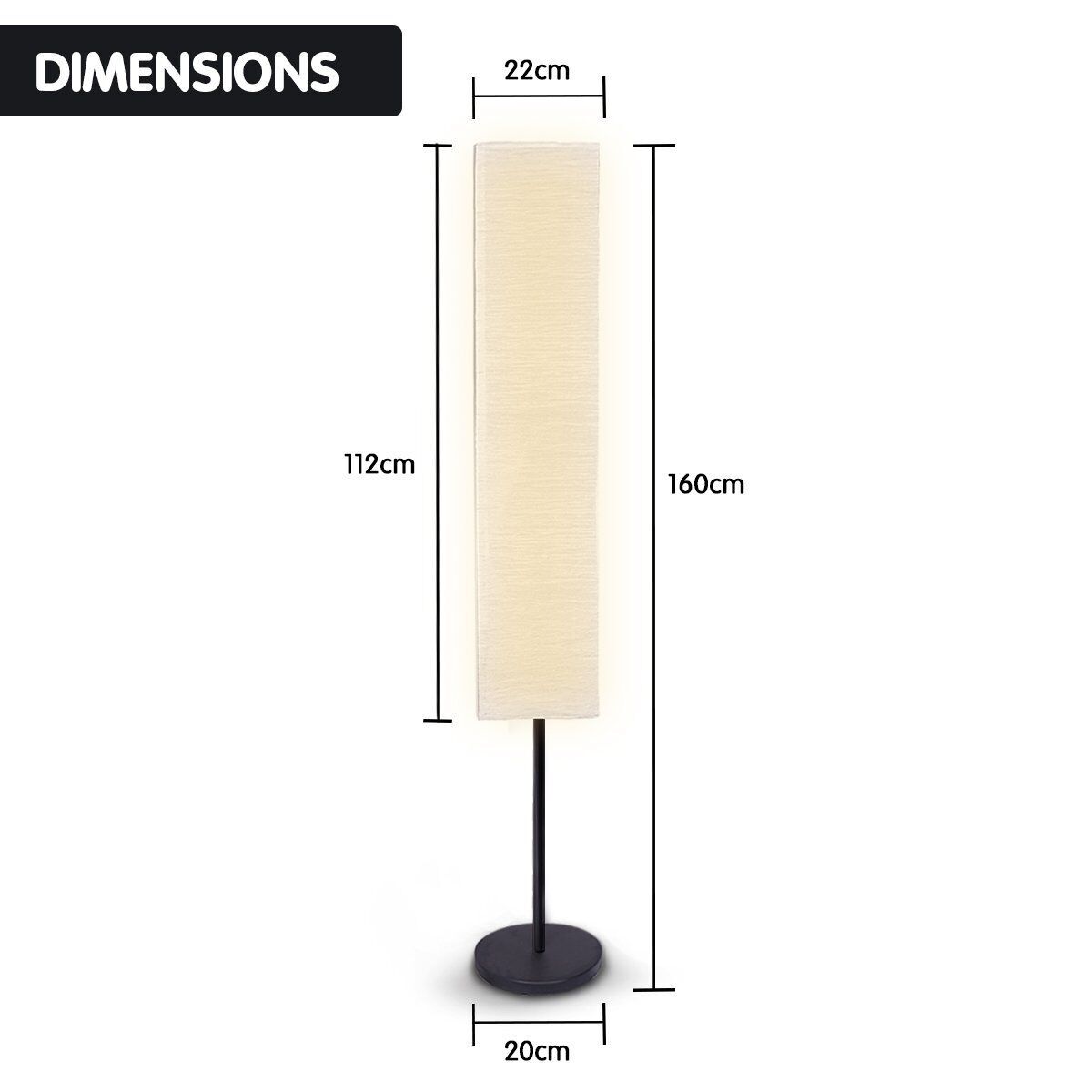 Sarantino Metal Floor Lamp with White Paper Wrinkle Shade Light Stand Price