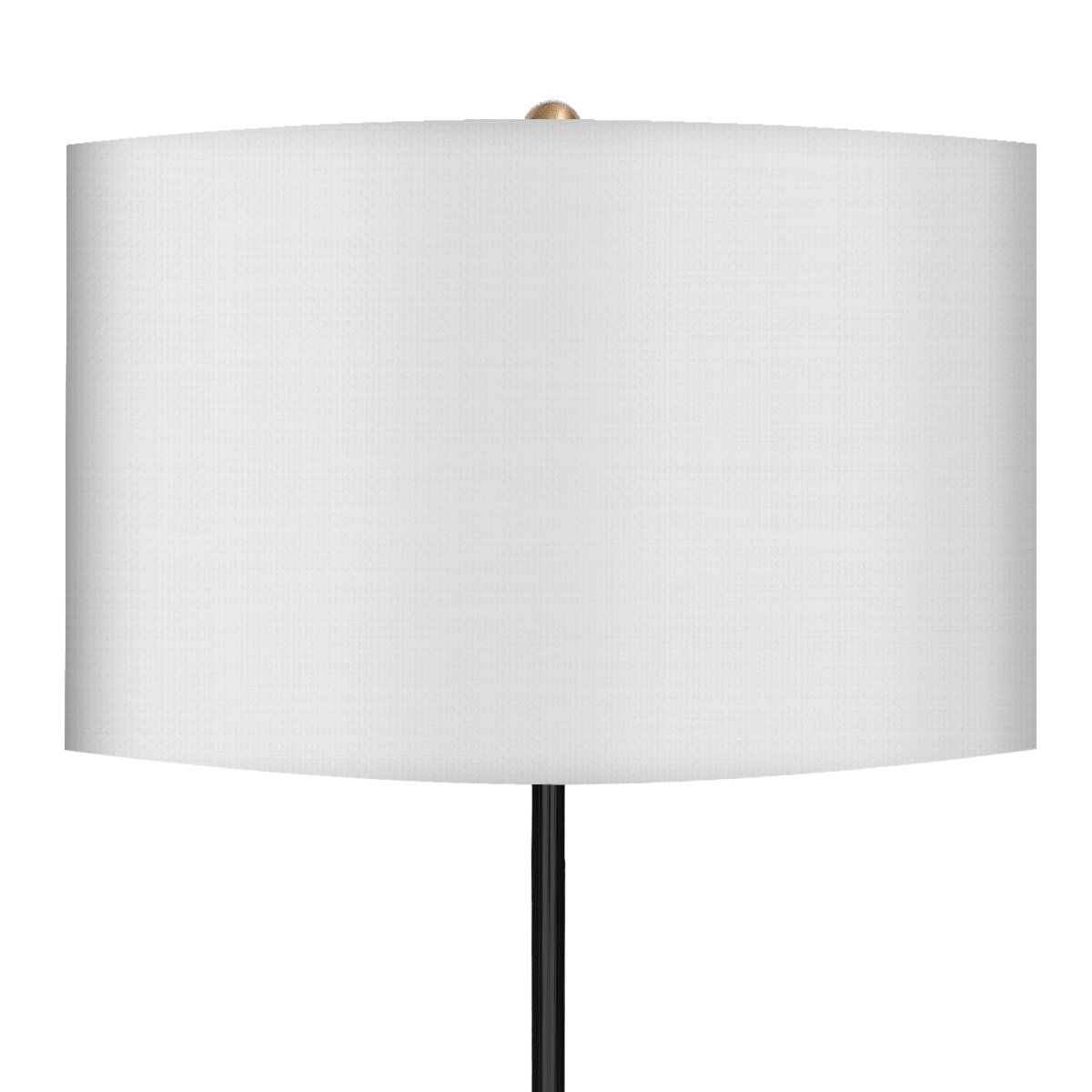 Sarantino Metal Floor Lamp Brushed Brass Finish with White Shade Price