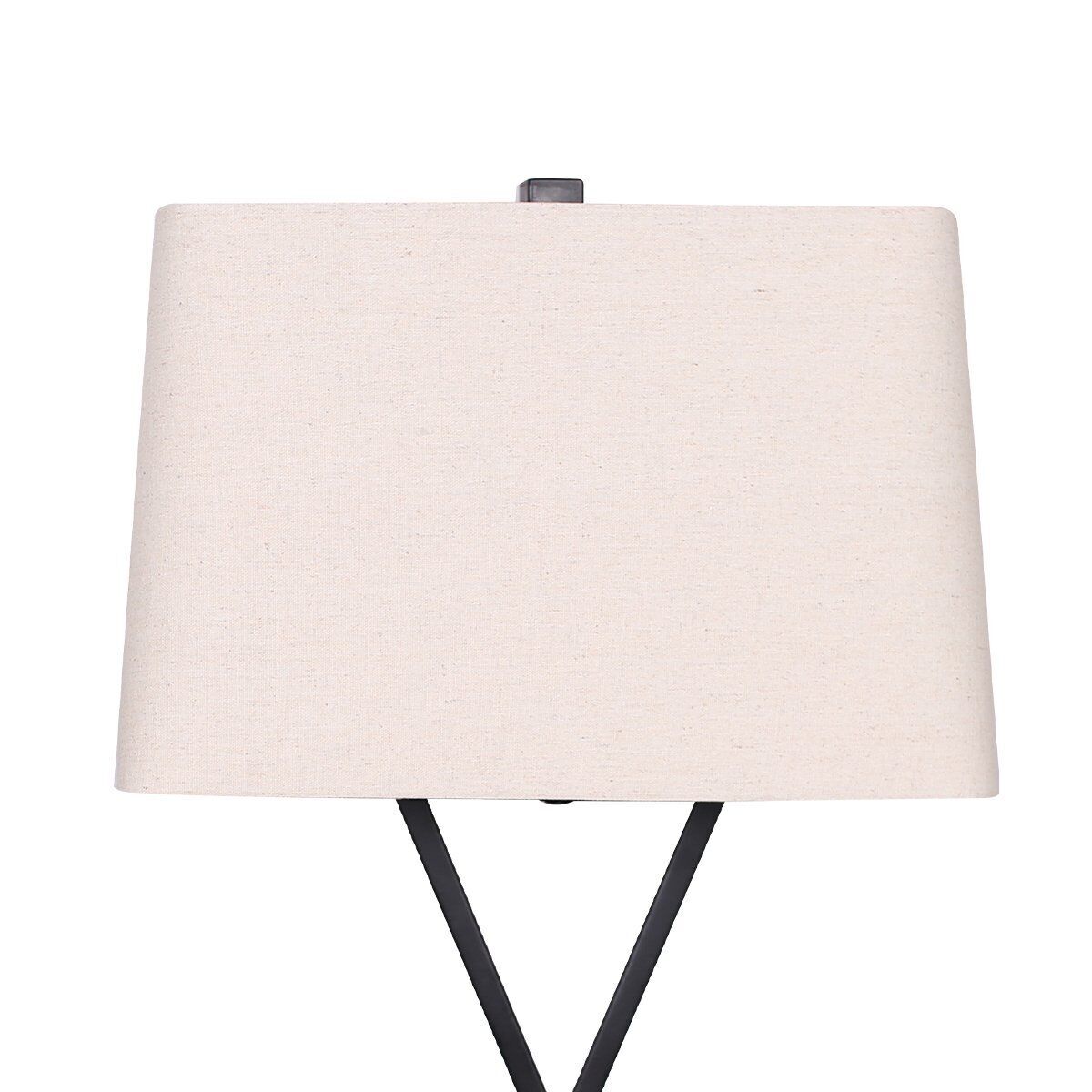 Sarantino Pair (x2) Metal Table Lamp Rectangular Shade X Stand Price