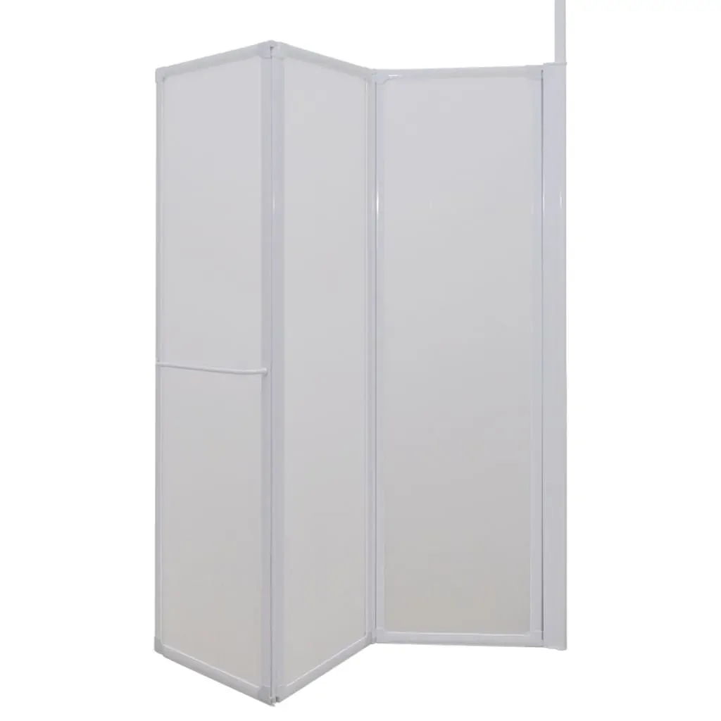 Shower Bath Screen Wall L Shape 70 x 120 x 137 cm 4 Panels Foldable Price