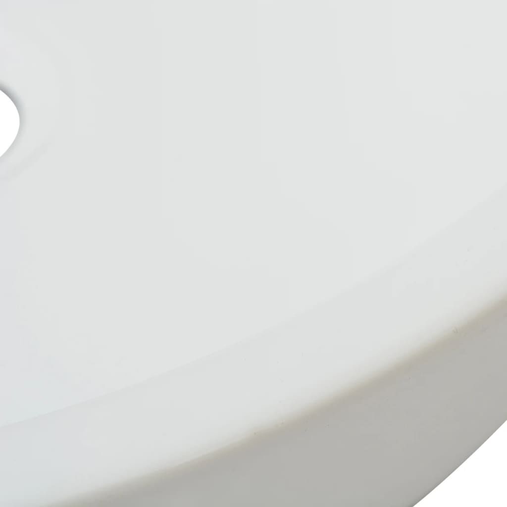 Basin Round Ceramic White 42x12 cm Price