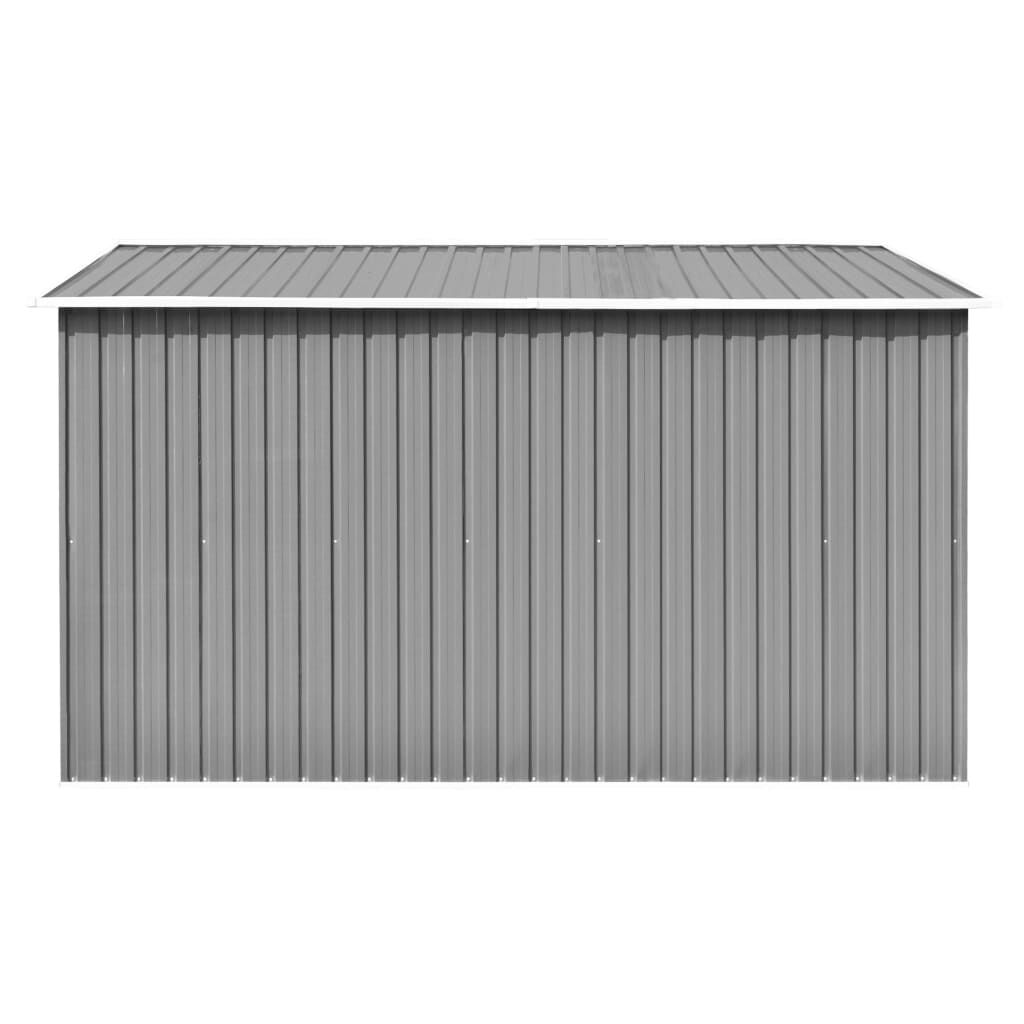 Garden Shed 257x298x178 cm Metal Grey Price