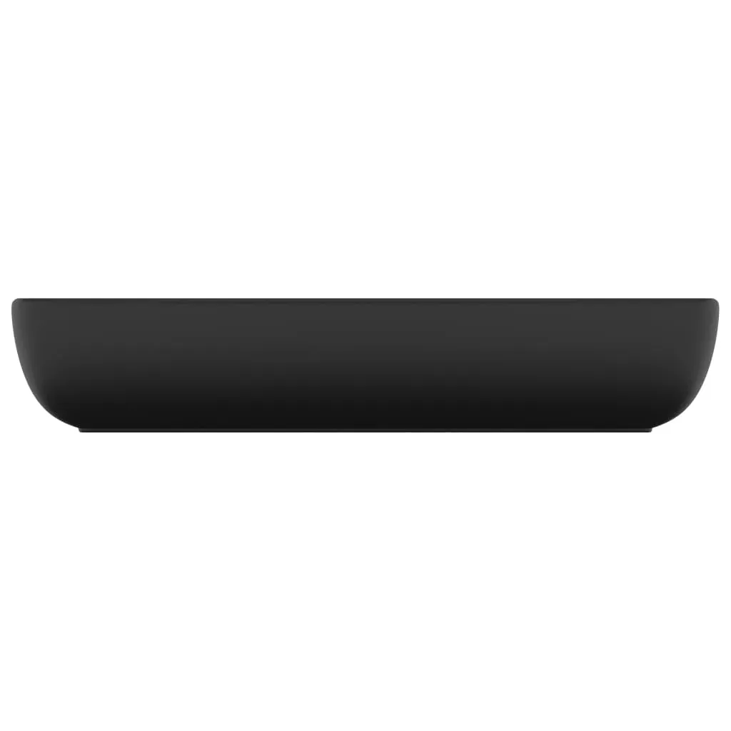 Luxury Basin Rectangular Matt Black 71x38 cm Ceramic Price