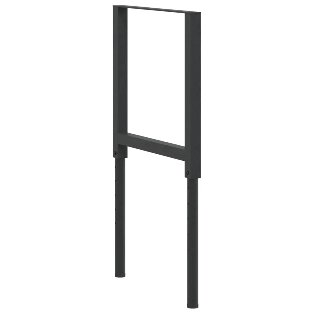 Adjustable Work Bench Frames 2 pcs Metal 55x(69-95.5) cm Black Price