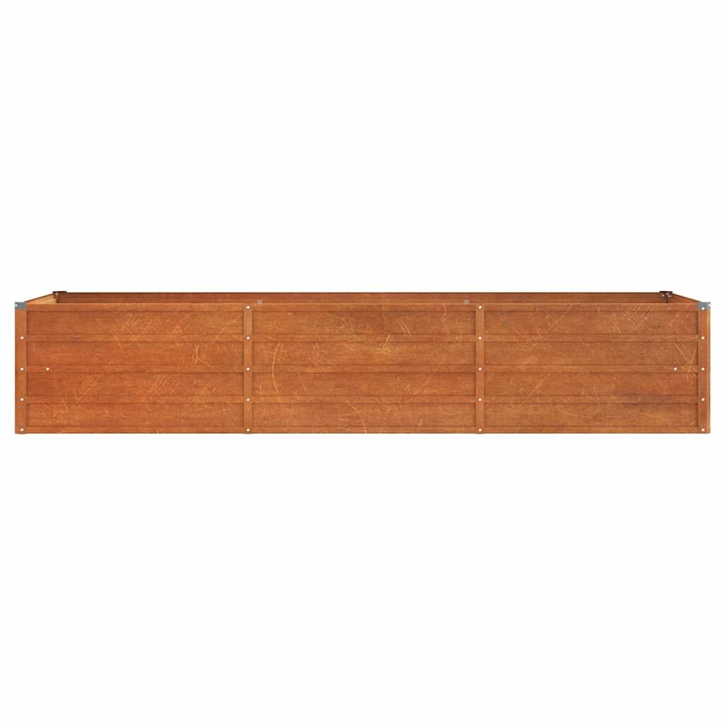 Garden Raised Bed Rusty 240x80x45 cm Corten Steel Price