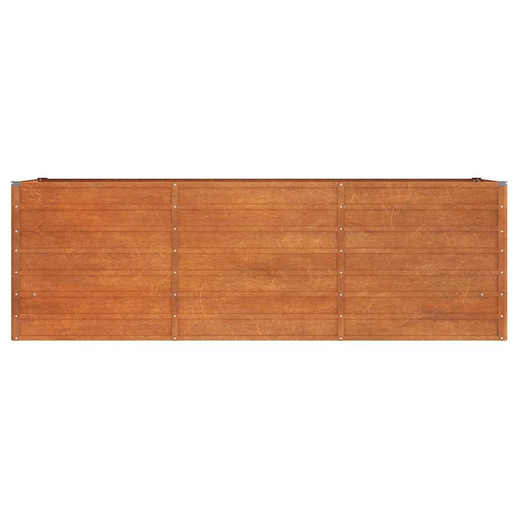 Garden Raised Bed Rusty 240x80x77 cm Corten Steel Price