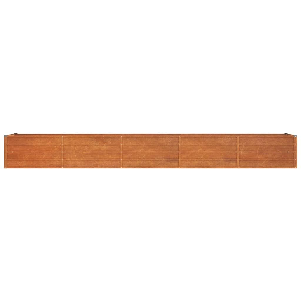 Garden Raised Bed Rusty 400x80x45 cm Corten Steel Price