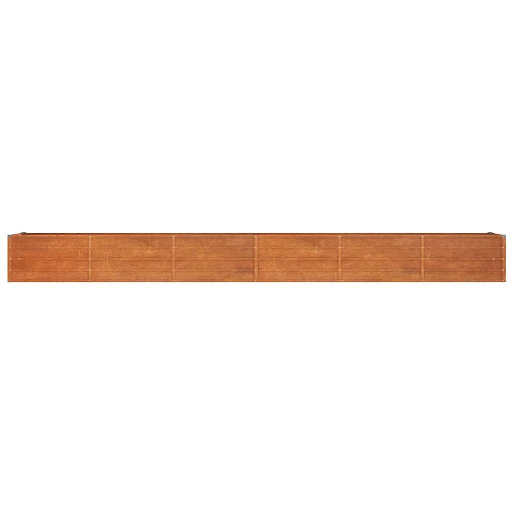 Garden Raised Bed Rusty 480x80x45 cm Corten Steel Price