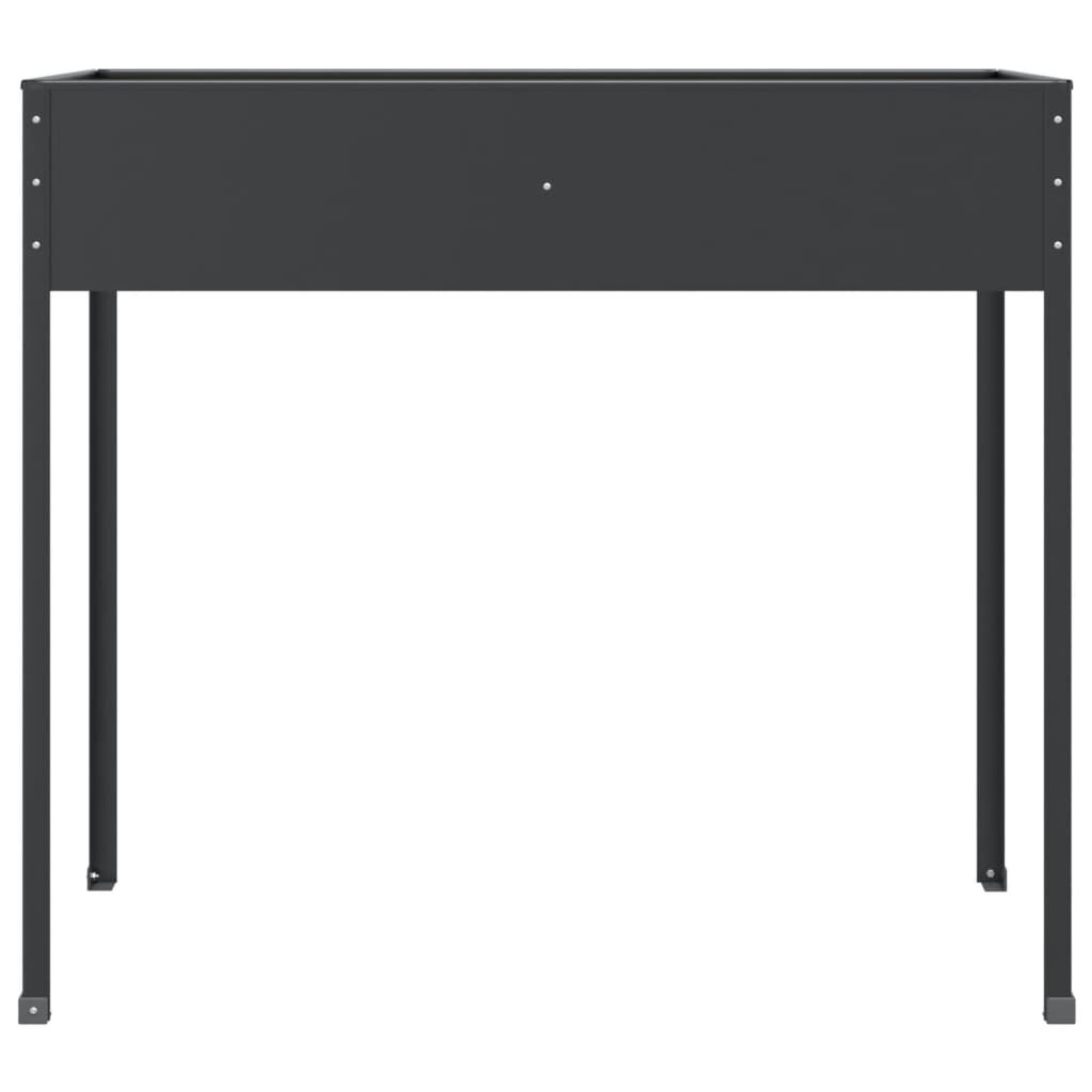 Garden Planter Anthracite 100.5x40.5x90 cm Galvanised Steel Price