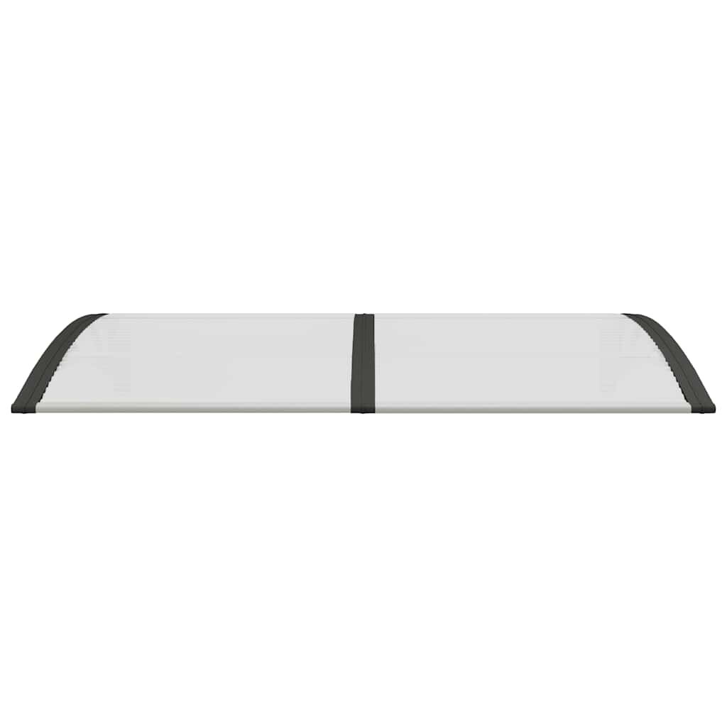 Door Canopy Black and Transparent 150x75 cm Polycarbonate Price