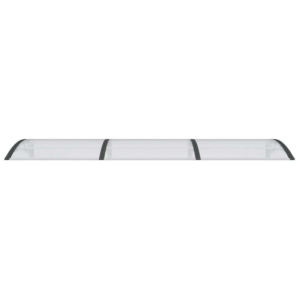 Door Canopy Black and Transparent 300x75 cm Polycarbonate Price