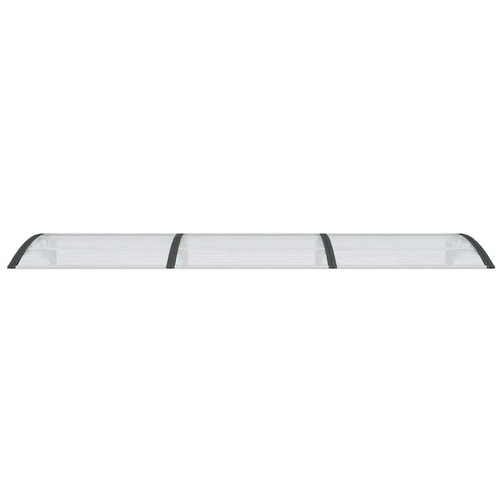 Door Canopy Black and Transparent 300x75 cm Polycarbonate Price