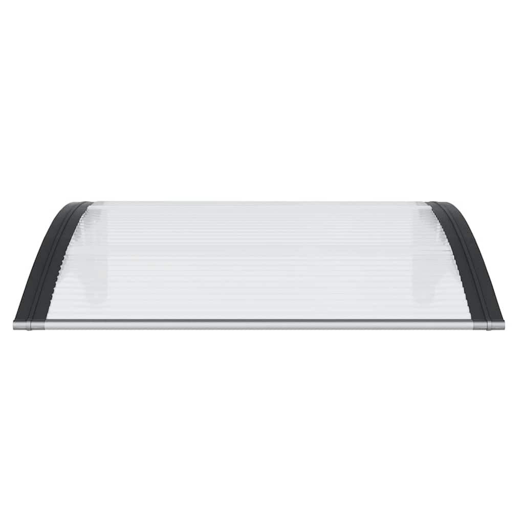 Door Canopy Black and Transparent 80x75 cm Polycarbonate Price