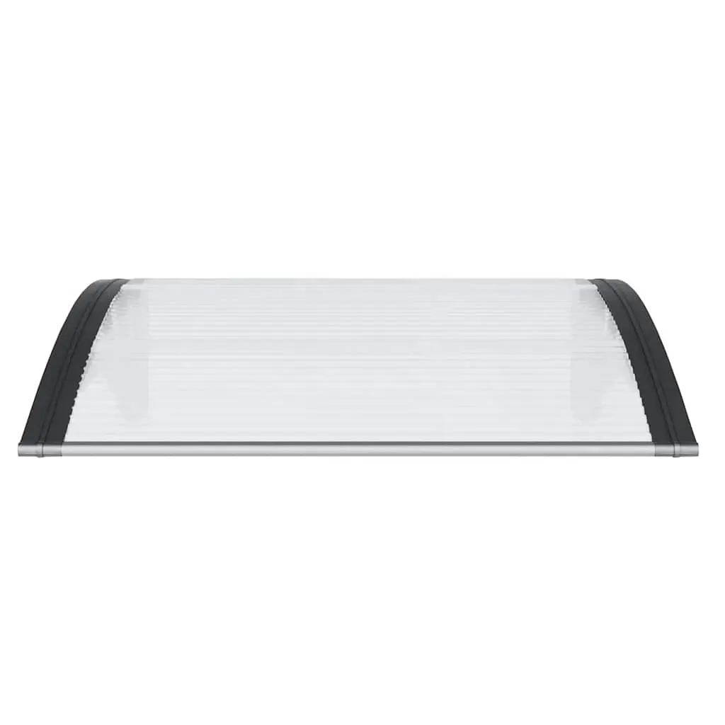 Door Canopy Black and Transparent 80x75 cm Polycarbonate Price