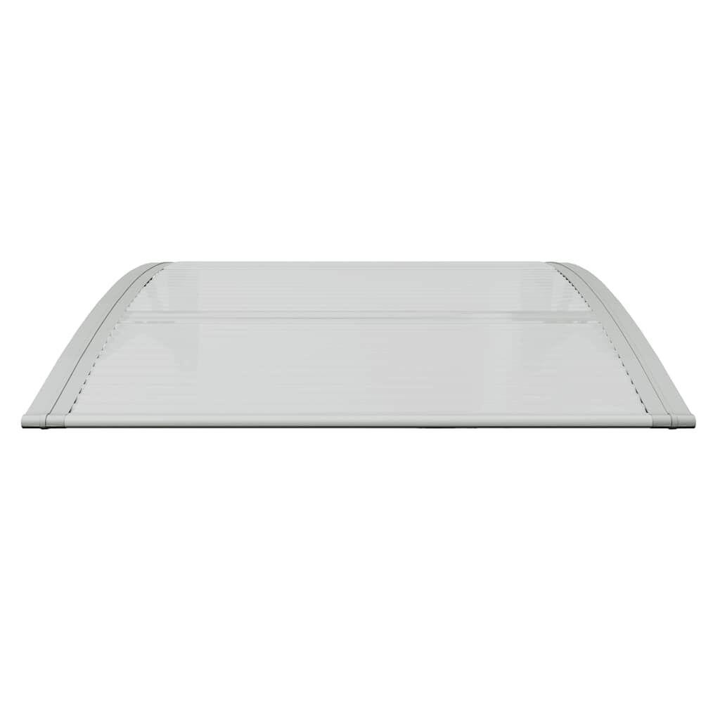 Door Canopy Grey and Transparent 80x75 cm Polycarbonate Price
