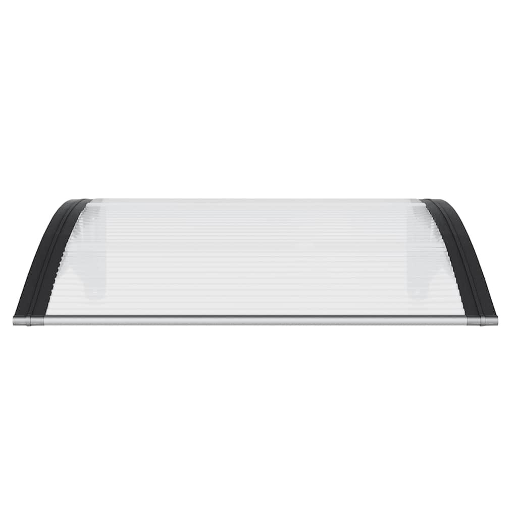 Door Canopy Black and Transparent 100x75 cm Polycarbonate Price