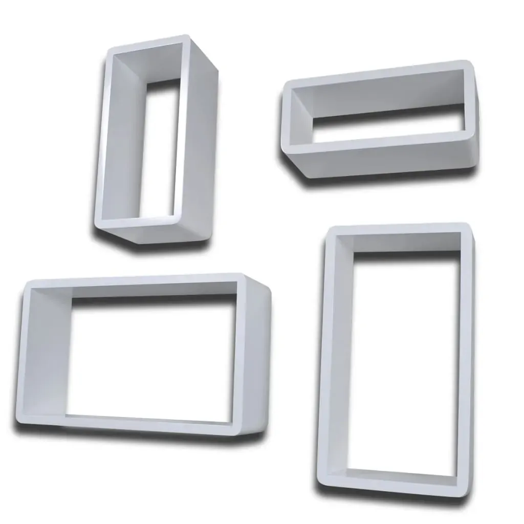 Cuboid shelf set of 4 White Price