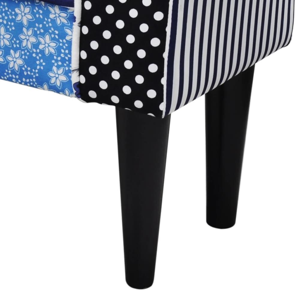 Patchwork Bench Country Living Style Blue & White Price