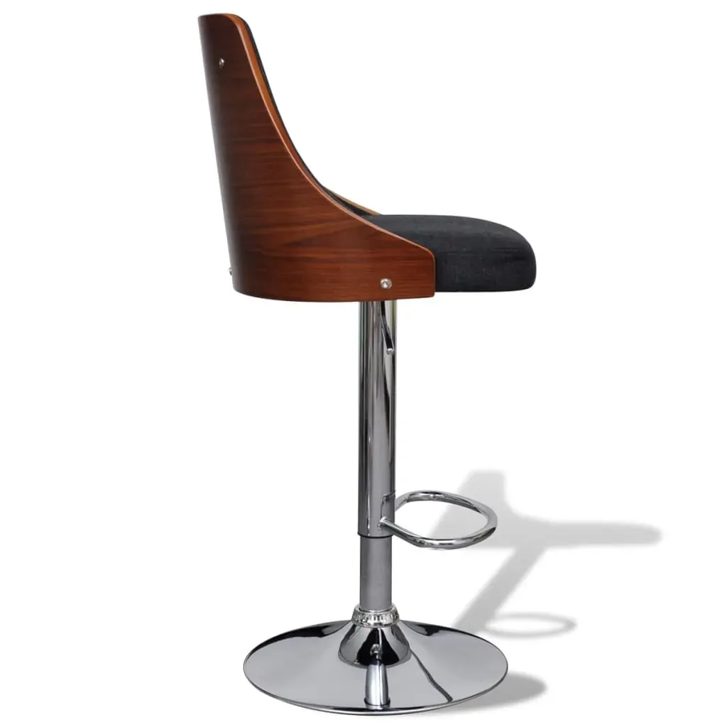 Bar Stools 2 pcs Bent Wood and Fabric Price