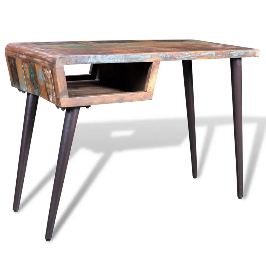 Reclaimed Wood Desk with Iron Legs Price