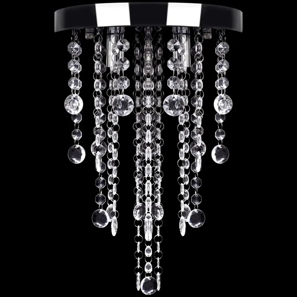 White Metal Ceiling Lamp with Crystal Beads Price