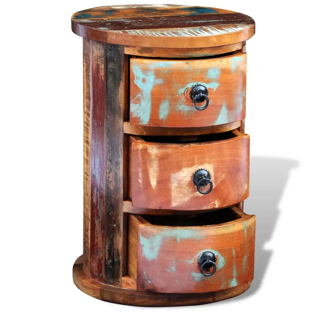 Reclaimed Cabinet with 3 Drawers Solid Wood Price