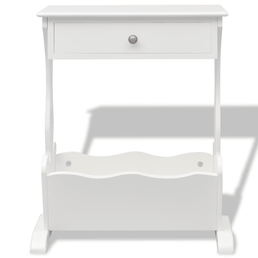 Magazine Rack "Melrose" White Price