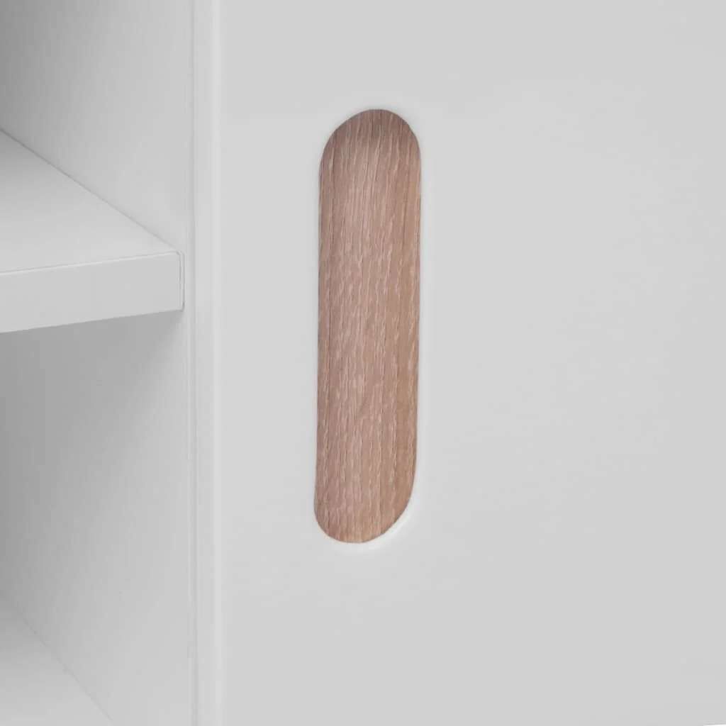 TV Stand MDF 150x35x48.5 cm High Gloss White Price