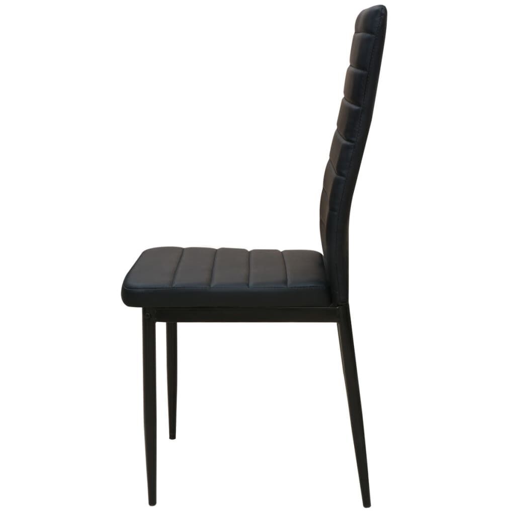 Five Piece Dining Table and Chair Set Black Price