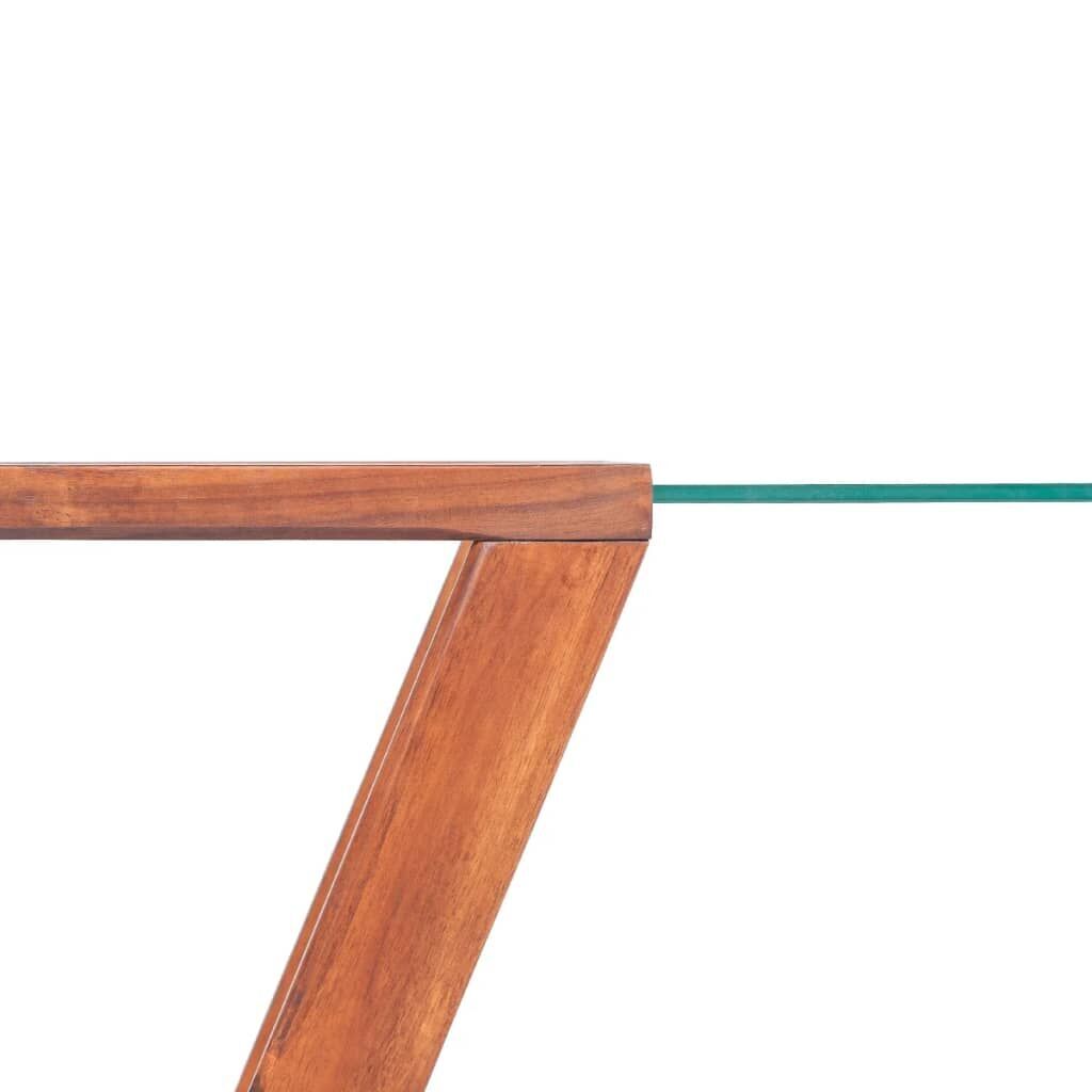 Coffee Table Solid Acacia Wood Brown 100x50x40 cm Price