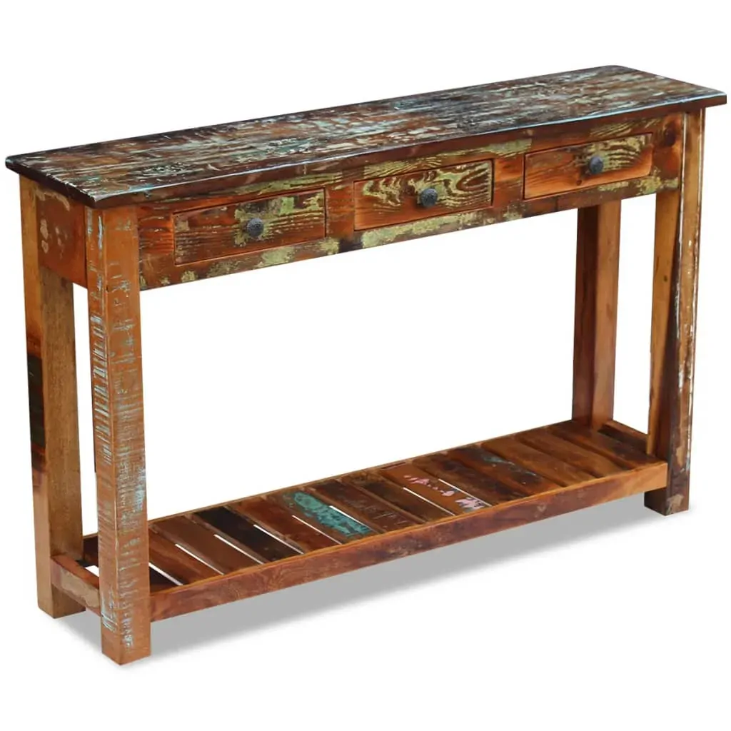 Console Table Solid Reclaimed Wood 120x30x76 cm Price