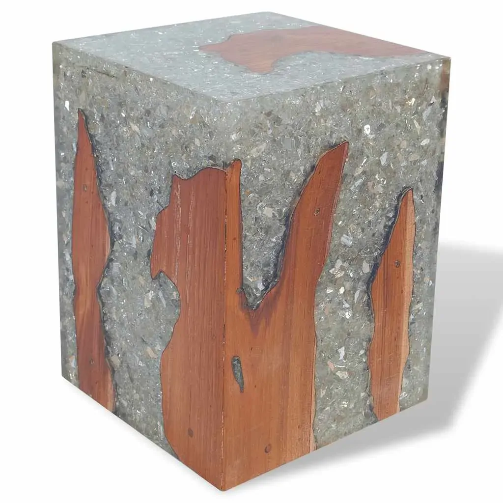 Stool Solid Teak Wood and Resin Price