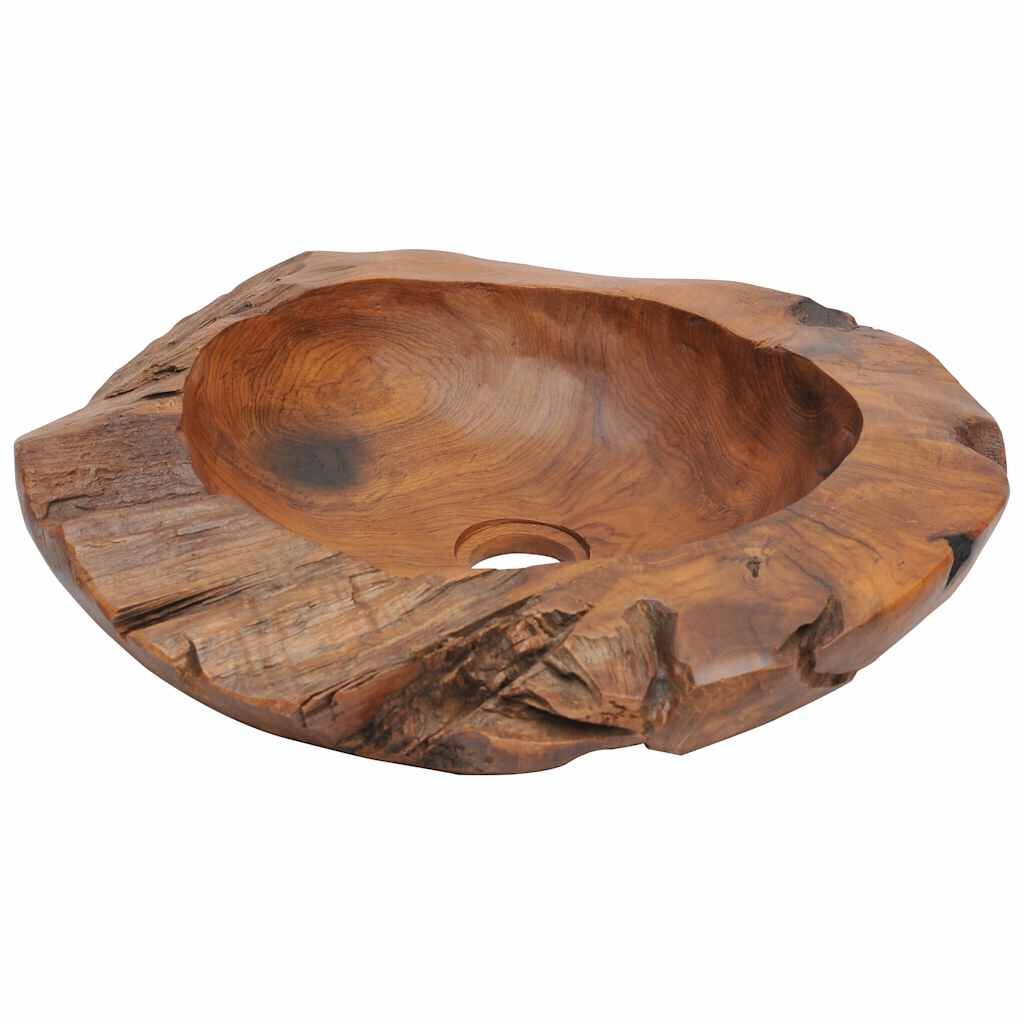 Basin Solid Teak 45 cm Price