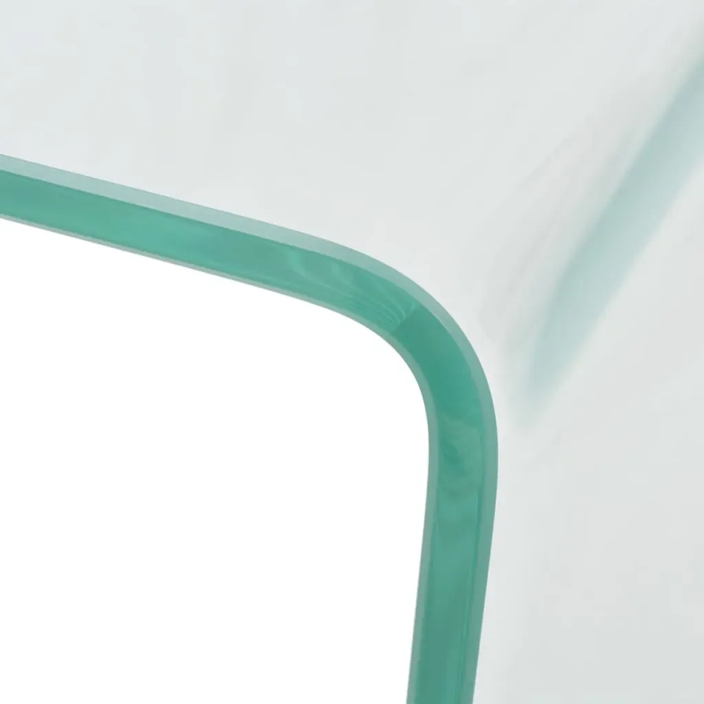 Coffee Table Tempered Glass 49.5x50x45 cm Clear Price