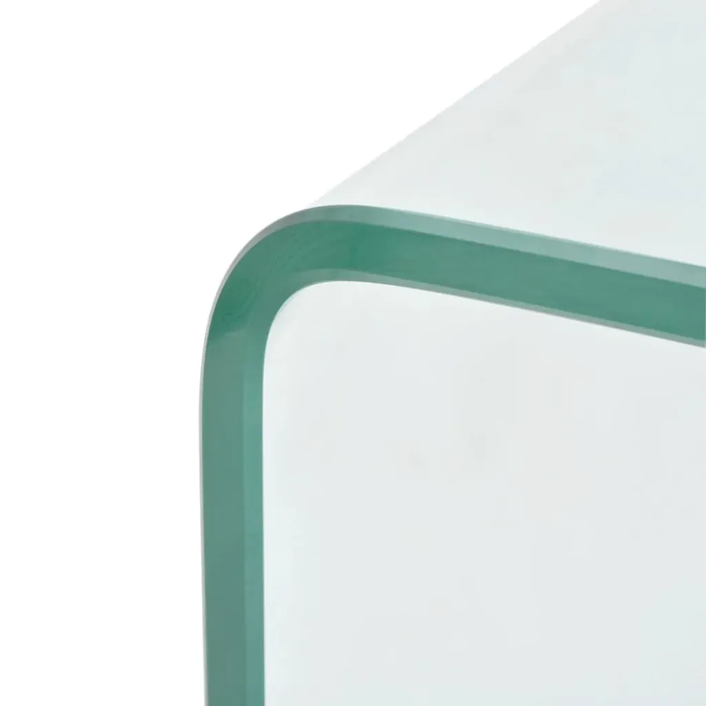 Coffee Table Tempered Glass 98x45x30 cm Clear Price
