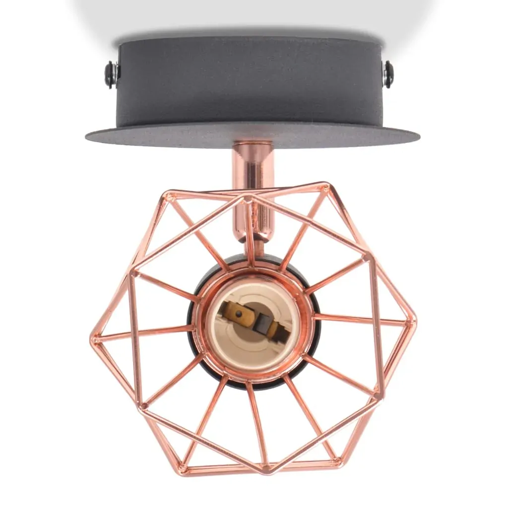 Wall Lamp 2 pcs E14 Black and Copper Price