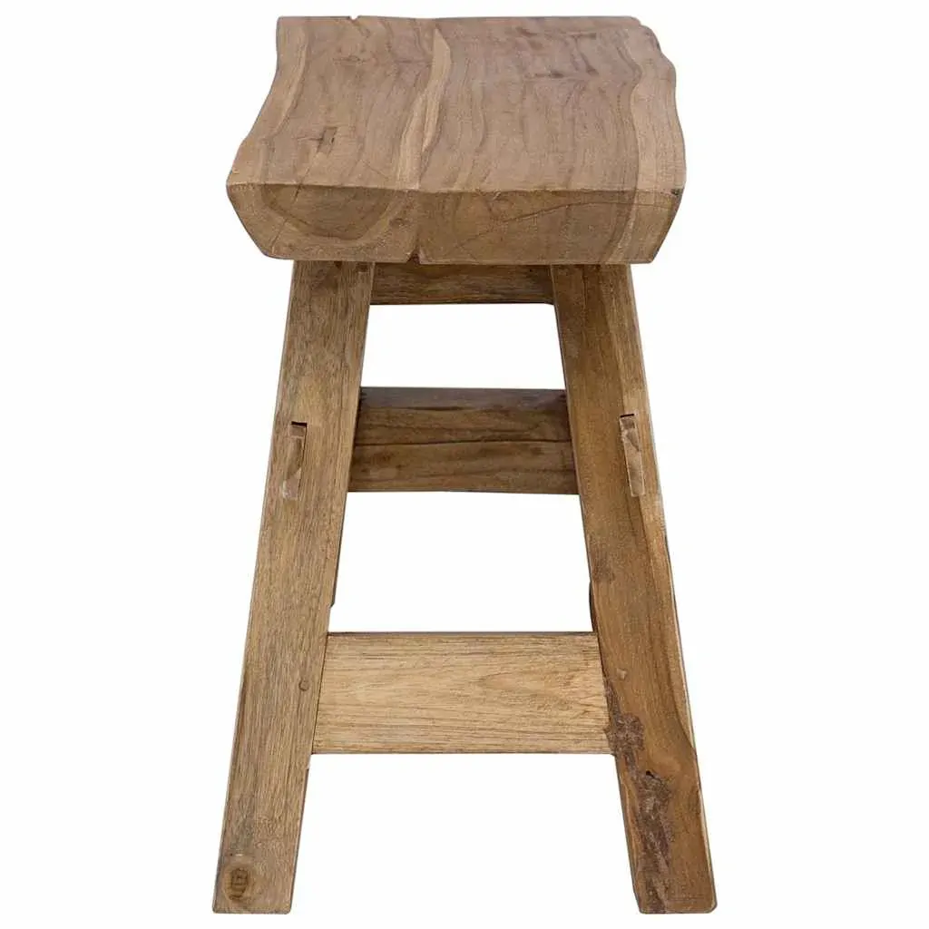 Bench Mixed Recycled Wood and Solid Teak 100x28x43 cm Price