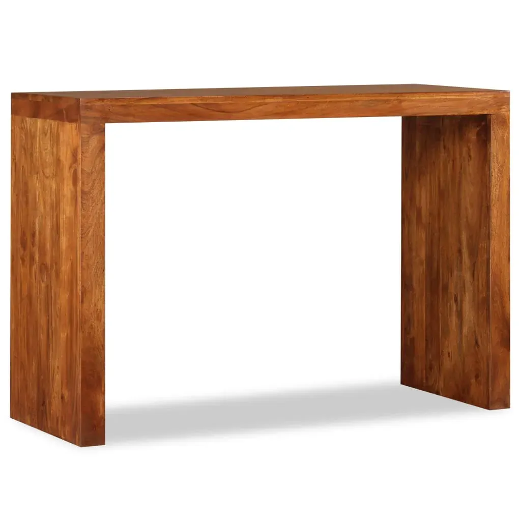Console Table Solid Wood with Honey Finish 110x40x76 cm Price