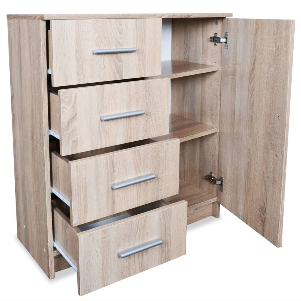 Sideboard Engineered Wood 79x35x88 cm Oak Price